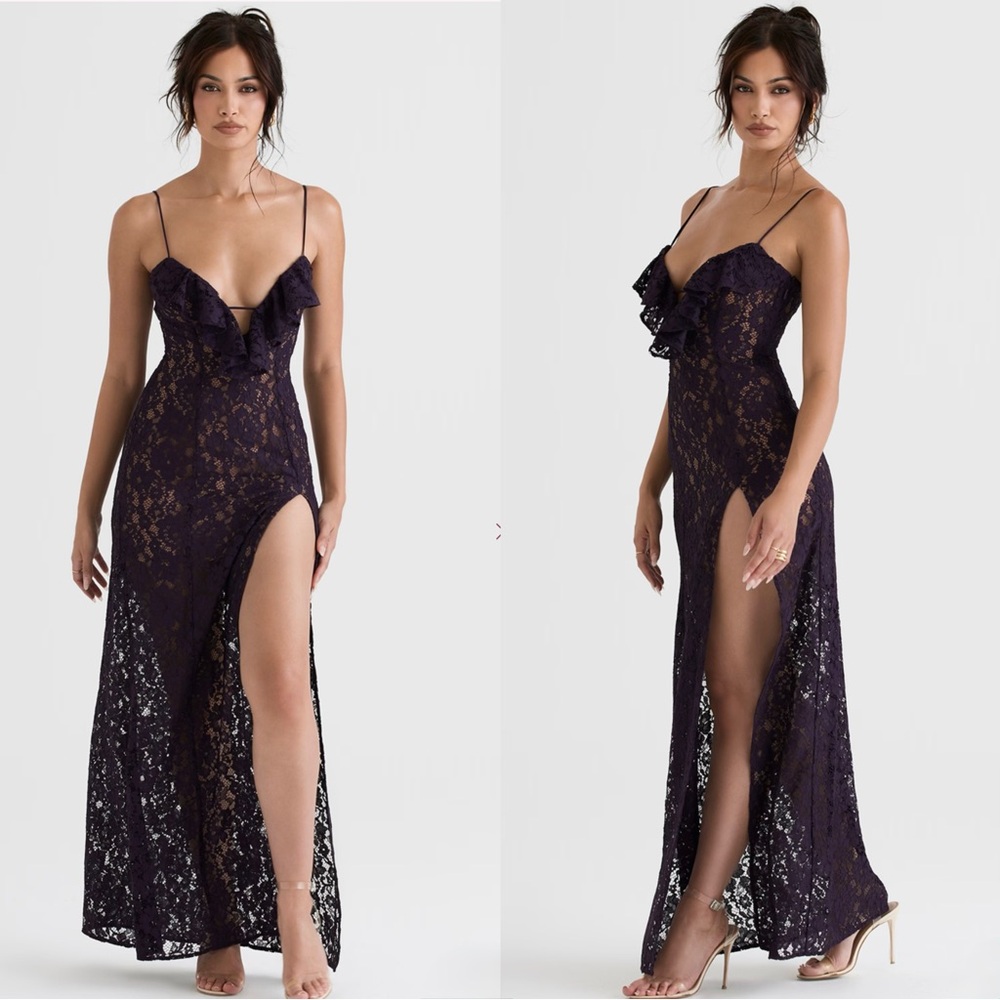 House of CB Malia Night shade lace maxi dress - Picture 4 of 16